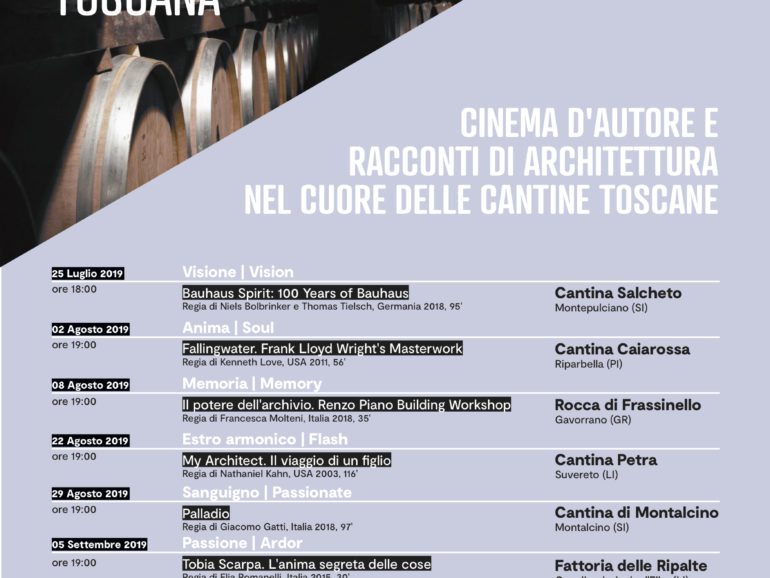 “IN WINE THE TRUTH”: CINEMA D’AUTORE, RACCONTI DI ARCHITETTURA E VINO