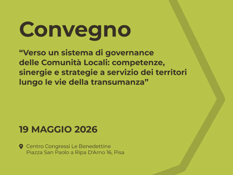 Convegno “Verso un sistema di governance delle Comunità Locali”